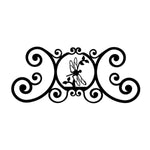 Wrought Iron Dragonfly Over Door Plaque 24" W Rustic Wall Decor by Village Wrought Iron Inc.