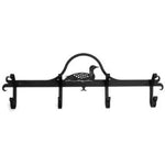 Lake House Wall Hook Rack with Loon Design