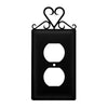 Heart Decorative Outlet Cover Metal Wall Plate