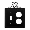 Romantic Double Heart Switch & Outlet Cover – Wrought Iron Wall Plate