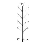 Heart Mitten & Boot Dryer Stand – 39" Height, Holds 4 Pairs, Freestanding Wrought Iron Rack by Village Wrought Iron Inc.