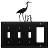 Heron Triple Switch & GFI Wrought Iron Cover