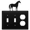 Horse Switch Plate Cover Rustic Western Double Switch Outlet Wall Plate