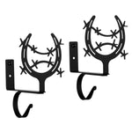 Wrought Iron Horseshoe Curtain Shelf Support