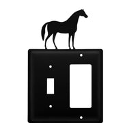 Black Iron Equestrian Wall Plate