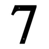 Black Wrought Iron House Number 7 – Traditional Wall Mount
