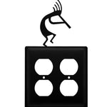Rustic Kokopelli Electrical Outlet Wall Plate