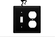 Lodge Style Wrought Iron Outlet & Switch Plate – Kokopelli Design