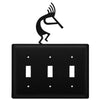 Triple Switch Cover – Wrought Iron Kokopelli Decorative Plate