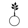Rustic Leaf Wrought Iron Bathroom Towel Ring