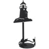 Lighthouse Wall Candle Sconce Black Wrought Iron Coastal Decor