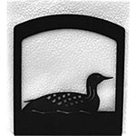 Loon Napkin Holder 6"H – Black Wrought Iron Decorative Tabletop Organizer By Village Wrought Iron Inc.
