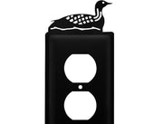 Cabin Style Metal Outlet Wall Plate