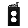 Loon Wildlife Outlet Cover Rustic Metal Wall Plate