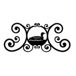 Wrought Iron Wall Plaque Loon Theme 11" H Over Door Cabin Decor – by Village Wrought Iron Inc.