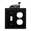 Double Loon Wrought Iron Switch & Outlet Cover