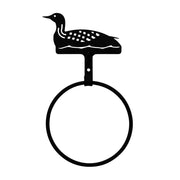 Black Iron Wildlife Bathroom Towel Holder