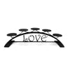Love Tabletop Pillar Candle Holder – Holds 5 Candles