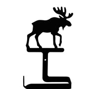 Black Iron Wildlife Moose Bathroom Tissue Holder