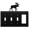 Moose Triple Switch & GFI Wrought Iron Cover