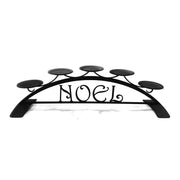 Noel Tabletop Pillar Candle Holder – Holds 5 Candles