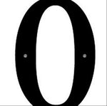 Black Iron Number 0 – Farmhouse Style House Address