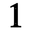 Black Wrought Iron House Number 1 – Traditional Wall Mount