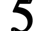 Rustic Metal Address Number – Farmhouse Exterior Decor