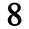Black Wrought Iron House Number 8 – Traditional Wall Mount