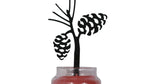 Woodland Pinecone Wall Decor Jar Candle Holder