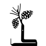 Black Iron Pinecone Bathroom Toilet Paper Holder