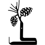 Cabin Style Pinecone Wall Mount Toilet Paper Holder