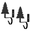 Rustic Pine Tree Curtain Rod & Shelf Brackets – Set of 2