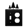 Double Pine Trees Wrought Iron Switch & Outlet Cover
