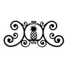 Tropical Inspired Iron Wall Decor – Pineapple Plaque – 11" Height – Decorative Accent – by Village Wrought Iron Inc.