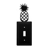 Single Switch Wall Plate – Pineapple Design – 8 In Height – Decorative Metal Cover by Village Wrought Iron Inc.