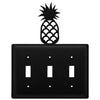Triple Switch Cover – Wrought Iron Pineapple Hospitality Decor