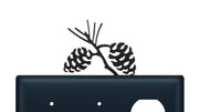 Cabin Style Pinecone Light Switch Cover Metal Wall Plate