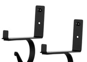 Matte Black Curtain Shelf Brackets – 5 1/4