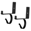 Minimalist Curtain Rod & Shelf Brackets – Set of 2