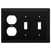 Minimal Black Switch Plate Wrought Iron Outlet Cover
