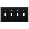 Plain Quadruple Switch Wrought Iron Cover