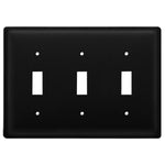 Triple Switch Cover Wrought Iron Plain Design 4.63" H Decorative Wall Plate For Home by Village Wrought Iron Inc.