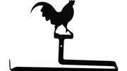 Black Iron Rooster Paper Towel Holder Wall Mount