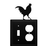 Black Iron Farmhouse Rooster Wall Plate