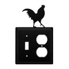 Double Rooster Wrought Iron Switch & Outlet Cover