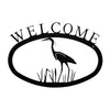 Rustic Heron Welcome Wall Plaque