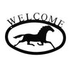 Rustic Running Horse Welcome Wall Plaque