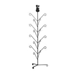 Snowman Mitten & Boot Dryer Stand – Matte Black, 39" H, Holds 8 Pairs, Freestanding Wrought Iron Rack by Village Wrought Iron Inc.