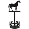 Standing Horse Wall Candle Sconce Black Wrought Iron Rustic Decor